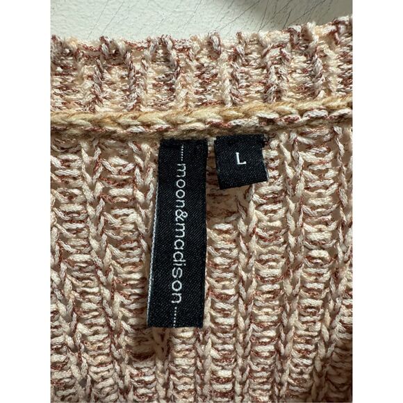 Madison & Moon Cable Knit Sweater L - Picture 2 of 5